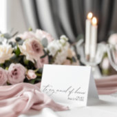 Carte Message "À La Fille D'Honneur Le Jour De Mon