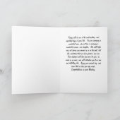 Carte Message à la fille le jour du mariage des parents (Intérieur)