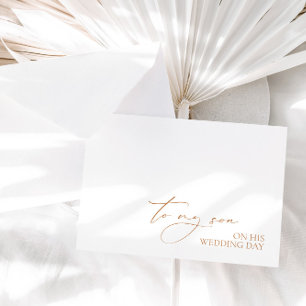 Carte Message "À Mon Fils Le Jour De Son Mariage"