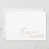 Carte Message "À Mon Fils Le Jour De Son Mariage" (Devant)