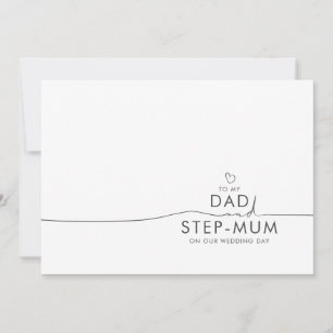 Carte Message à mon père et à ma mère célibataire le jou