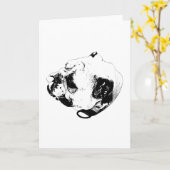 Carte Message Chaleureux Stable (Fleur jaune)