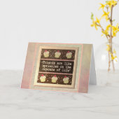 Carte Message d'ami spécial (Fleur jaune)