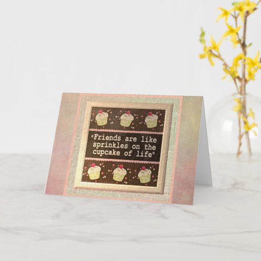 Carte Message d'ami spécial (Fleur jaune)