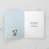 Carte Message d'anniversaire de grand-enfant safari d'él (Intérieur)