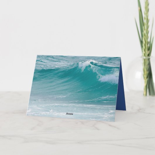 Carte Message d'anniversaire de plage pour adultes (Dos)