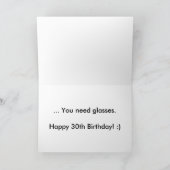 Carte Message d'anniversaire Dizzy Happy Birthday (Intérieur)