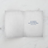 Carte message dans une bouteille anniversaire (Intérieur)