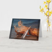 Carte Message dans une bouteille Anniversaire (Fleur jaune)