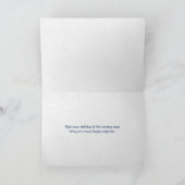 Carte Message de 105e anniversaire dans une bouteille (Intérieur)