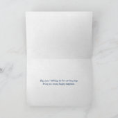 Carte Message de 75e anniversaire dans une bouteille (Intérieur)