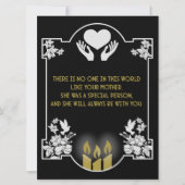 Carte Message de condoléances mère (Devant)