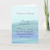 Carte Message de confirmation personnalisé Sympathie mod (Devant)