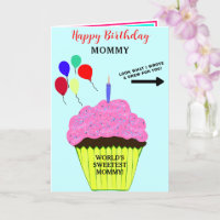 Message de Cupcake Rose Anniversaire Maman Écrivez