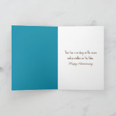 Carte Message de joyeux anniversaire dans une bouteille (Intérieur)