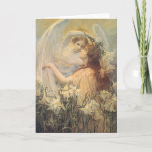 Carte Message de l'ange par George Swinstead, Art Vintag