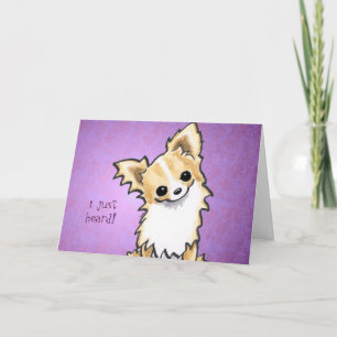 Carte Message de Long Hair Chihuahua Speaks