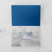 Carte Message de Merci Mariage Dollars de sable (Intérieur)