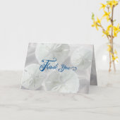 Carte Message de Merci Mariage Dollars de sable (Fleur jaune)