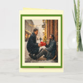 CARTE MESSAGE DE NOËL DONNER C'EST AIMER (Dos)