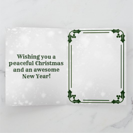 Carte Message de Père Noël - Version Nice (Intérieur)