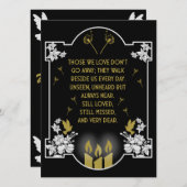 Carte Message de prise en charge de la confirmation (Devant / Derrière)