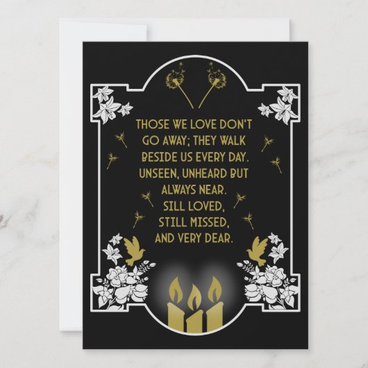 Carte Message de prise en charge de la confirmation (Devant)