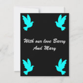 Carte Message de prise en charge de la confirmation (Dos)