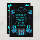 Carte Message de prise en charge de la confirmation (Devant / Derrière)