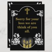 Carte Message de prise en charge de la confirmation (Devant / Derrière)