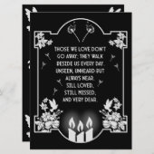 Carte Message de prise en charge de la confirmation (Devant / Derrière)