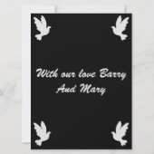 Carte Message de prise en charge de la confirmation (Dos)