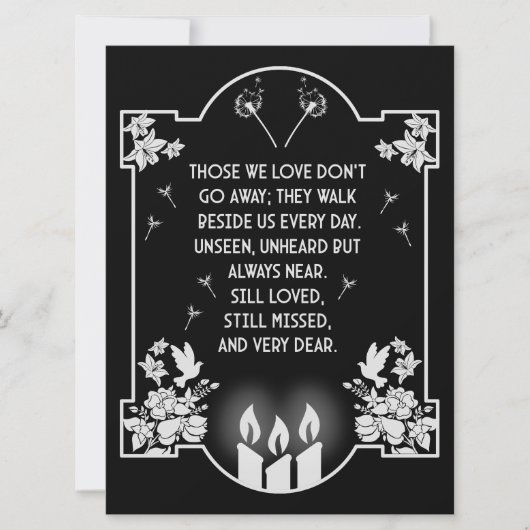 Carte Message de prise en charge de la confirmation (Devant)