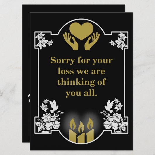 Carte Message de prise en charge de la confirmation (Devant / Derrière)