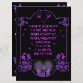 Carte Message de prise en charge de la confirmation (Devant / Derrière)