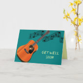 Carte Message de vœux de rétablissement et Écriture pour (Fleur jaune)