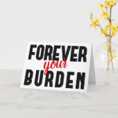 Carte Message drôle et sarcastique pour la Saint-Valenti (Fleur jaune)