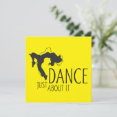 Carte Message drôle - Il suffit de danser à ce sujet 1 (Debout devant)