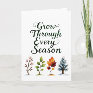 Carte Message Inspirationnel pour Grandir à Travers Chaq