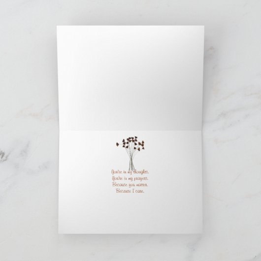 Carte Message Penser à vous (Intérieur)