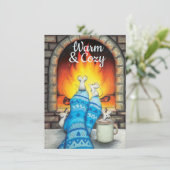 Carte Message personnalisé chaleureux et confortable (Debout devant)