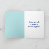 Carte Message personnalisé Citron Mariage d'été (Intérieur)