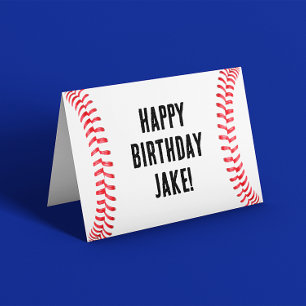 Carte Message personnalisé du joueur de baseball