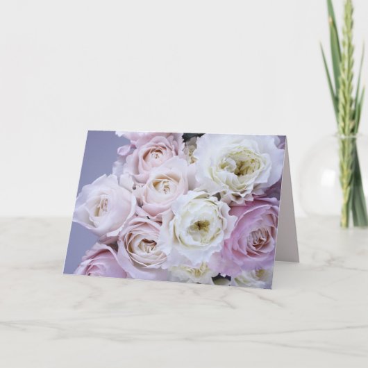 Carte Message personnalisé floral (Devant)