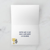 Carte Message personnalisé garçons 4e anniversaire (Intérieur)