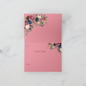 Carte Message personnalisé générique de vacances Florals