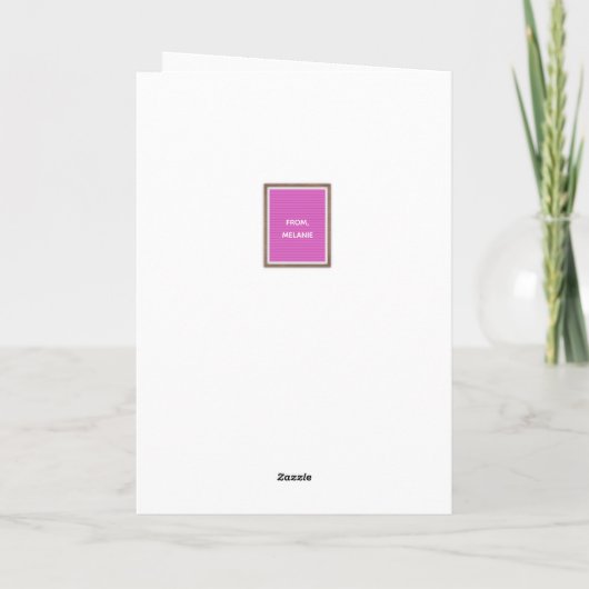 Carte Message personnalisé Panneau clignotant Tableau de (Dos)