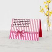 Carte Message poétique romantique sur boîte rose avec ru (Fleur jaune)