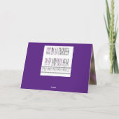 Carte Message pour les ingénieurs et ceux qui réparent l (Dos)