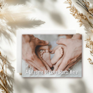 Carte Message sentimental personnalisé pour la première